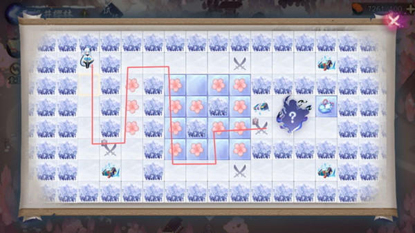 阴阳师染井樱林路线图：雪落樱祭染井樱林25步通关攻略[多图]图片3