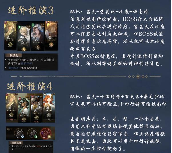 重返未来1999天下有风进阶推演攻略 天下有风进阶推演通关阵容推荐[多图]图片2