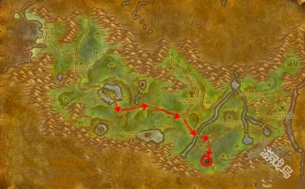 魔兽世界灰谷坠星湖在哪